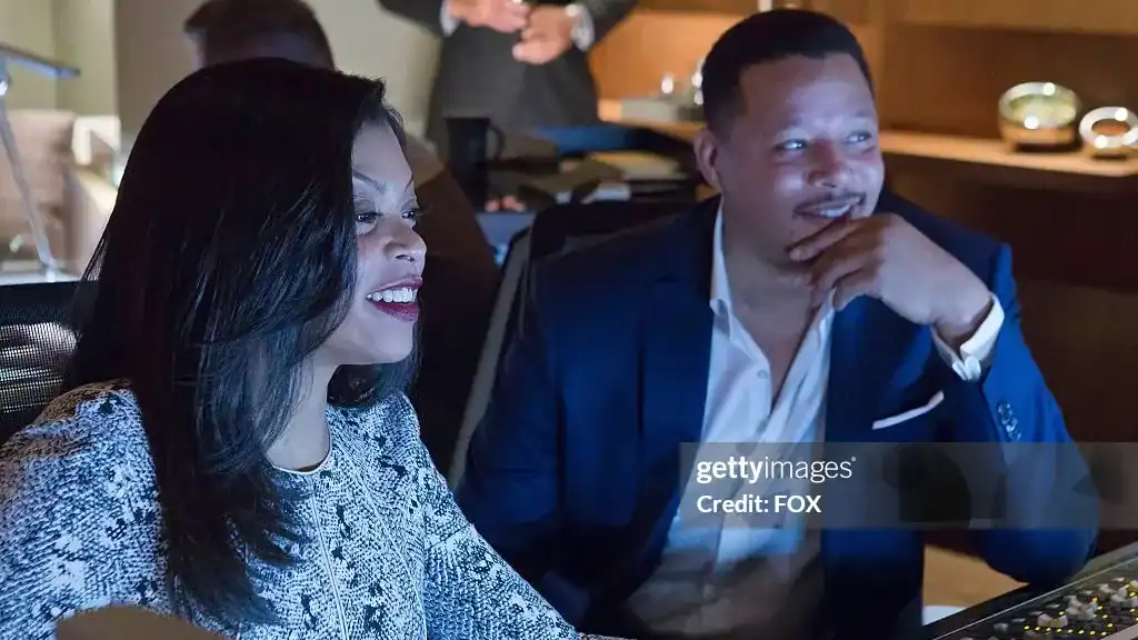 EMPIRE: Cookie (Taraji P. Henson, L) and Lucious (Terrence Howard, R) produce an album in the "The Lyon's Roar" episode of EMPIRE airing Wednesday, Feb. 25 (9:01-10:00 PM ET/PT) on FOX. (Photo by FOX Image Collection via Getty Images)