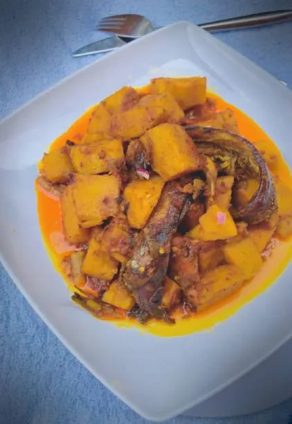 How to cook yam porridge (Asaro recipe) with vegetable 8 how to make Nigerian Yam pottage