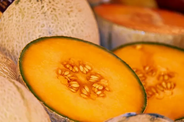 melon, sliced, ripe Nigerian kitchen