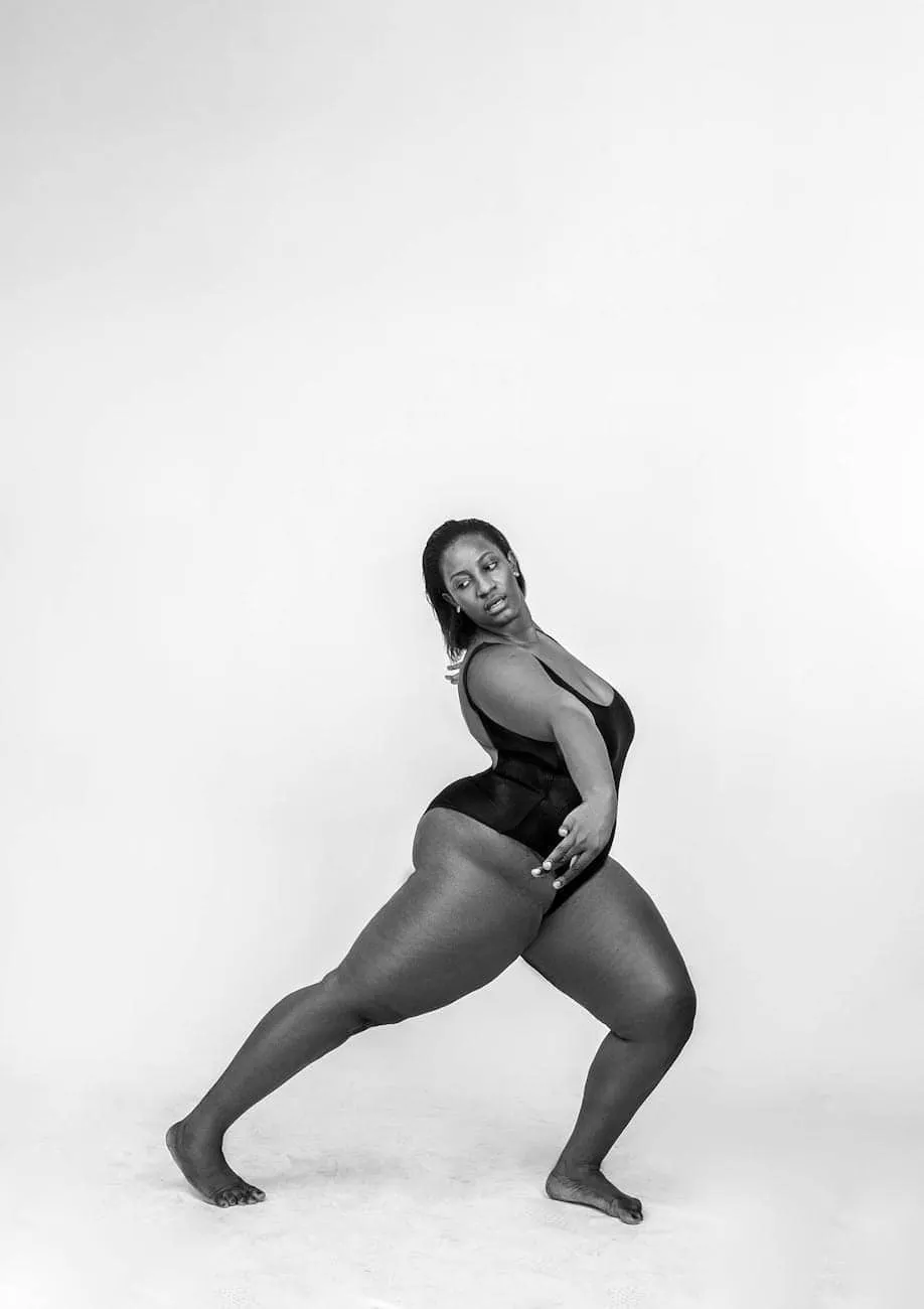 Vee Warns Lagos Girls Against Fillers: monochrome photography of woman wearing swimsuit