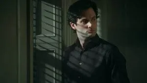 Joe Goldberg portrayed by American actor Penn Badgley in Addictive tv series to binge, You