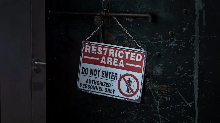 a sign on a door that says no trespassing