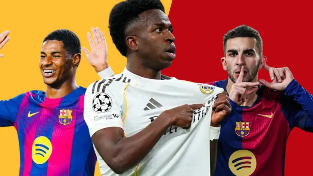 FC Barcelona lead 2–0 against Real Madrid CF