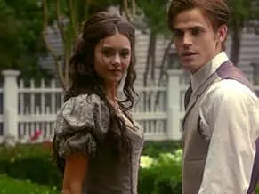 Paul Wesley and Nina Dobrev in The Vampire Diaries (2009)